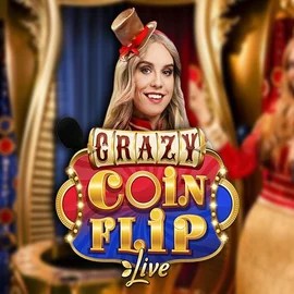 Crazy Coin Flip by Evolution, showcased at cowboy-spincasino.eu.com – game logo