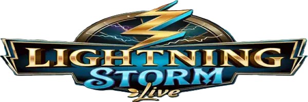 Official Live Casino logo: Lightning Storm by Evolution at Cowboy Spin Casino