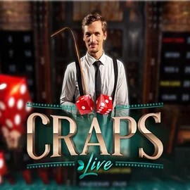 Live Craps logo by Evolution at Cowboy Spin Casino