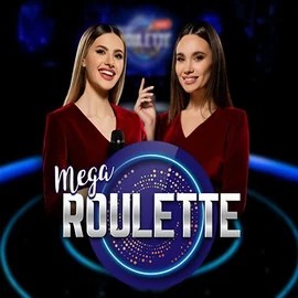 Mega Roulette slot logo by Pragmatic Play at Cowboy Spin Casino
